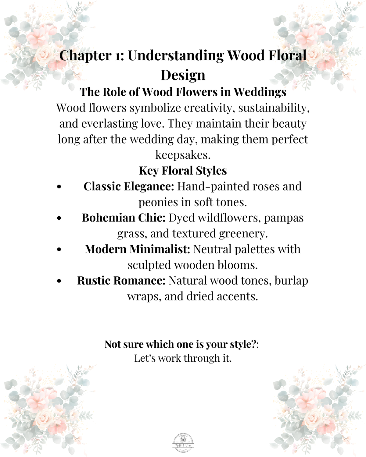 Bridal Floral Workbook